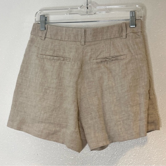 Banana Republic Women's Tan Linen Shorts Size 2 - Picture 3 of 6